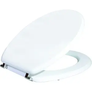 Capac WC Optima Natura Universal, MDF, alb, 43,5 x 37,5 cm - Img 2