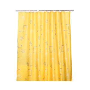 Perdea de baie textilă 180x200 cm Gold Fished – model marin, impermeabilă - Img 3