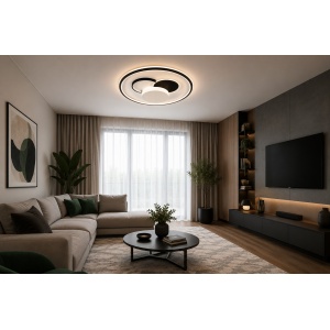Plafonieră LED 60W rotundă cu telecomandă Lunus Afrodita - Img 2