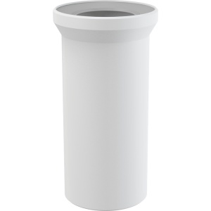 Racord pentru vas WC pe pardoseală, drept, DN 110, lungime 250 mm, PP, alb A91-250