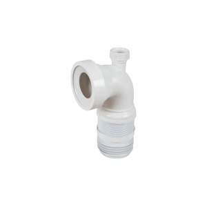 Racord WC extensibil cu cot la 90° și racord ms