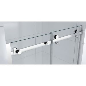 Ușă de nișă Optima Majest Door 120 cm, sticlă securizată 8 mm, profil cromat, ușă culisantă, Nano Easy Clean - Img 4