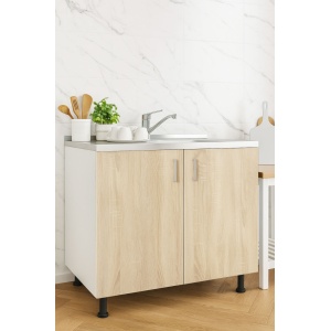 Mobilier bucătărie Tender Kit, Inferior, 80cm, Sonoma - Img 3