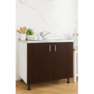 Mobilier bucătărie Tender Kit, Inferior, 80cm, Wenge - Img 3