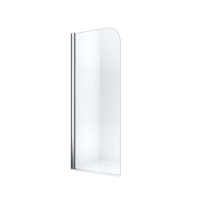 Paravan cadă Optima Monden 80 cm, sticlă securizată 6 mm, profil cromat, deschidere 180°, Nano Easy Clean