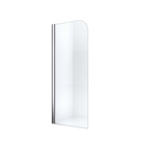 Paravan cadă Optima Monden 80 cm, sticlă securizată 6 mm, profil cromat, Nano Easy Clean