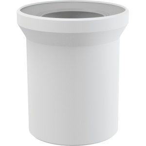 Racord pentru vas WC pe pardoseală, drept, DN 110, lungime 150 mm, PP, alb A91-150