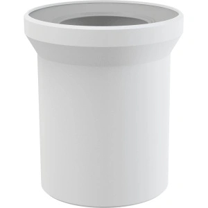 Racord pentru vas WC pe pardoseală, drept, DN 110, lungime 150 mm, PP, alb A91-150