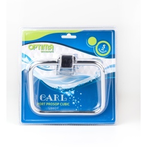 Suport prosop cubic Optima Carl, cromat, 65 x 7,5 cm - Img 2