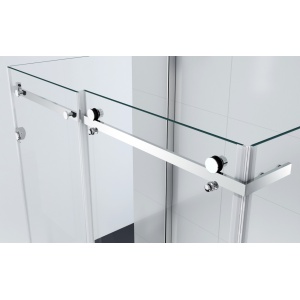 Cabină de duș culisantă Optima Majest Large U 120x80 cm, sticlă securizată 8 mm, profil cromat, Nano Easy Clean - Img 4