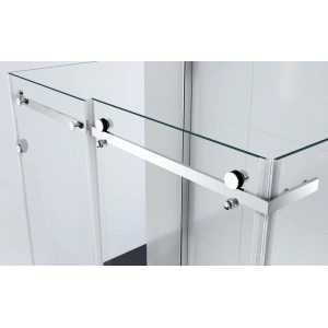 Cabină de duș culisantă Optima Majest Large U 120x80 cm, sticlă securizată 8 mm, profil cromat, Nano Easy Clean - Img 4