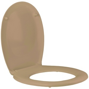 Capac WC universal Optima Plus Bahama Bej, polipropilenă, 44 x 37,5 cm