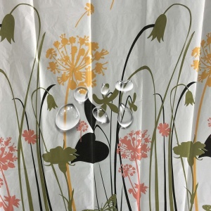 Perdea de baie PEVA 180x200 cm – Dandelions - Img 2