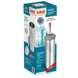 Perie WC cu suport din oțel inoxidabil, Ø 10 cm, H 38 cm - Img 5