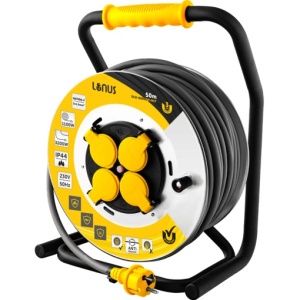 Prelungitor metalic pe rola cu tambur 30M Lunus 3x2.5mm