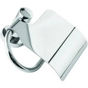 Suport hârtie igienică Optima Aida cu protecție, cromat, 12x15 cm