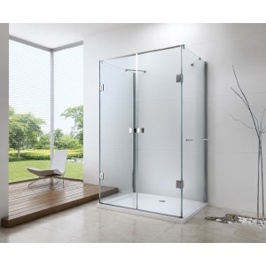 Cabină de duș Optima Royal 120x80x195 cm, sticlă securizată 8 mm, balamale duble din alamă cromată, montaj pe podea sau cădiță, design modern - Img 2