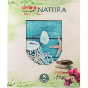 Capac WC Optima Natura Seastar, MDF, model marin, 43,5 x 37,5 cm - Img 5