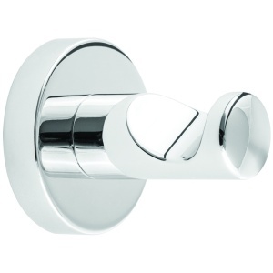 Cuier simplu Optima Carl, cromat, montaj pe perete, 5x4,5 cm