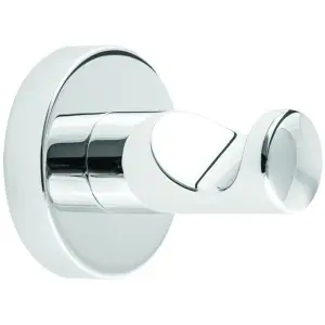 Cuier simplu Optima Carl, cromat, montaj pe perete, 5x4,5 cm