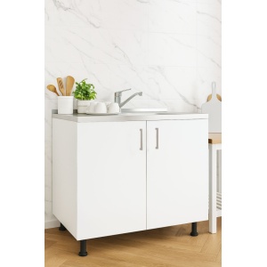 Mobilier bucătărie Tender Kit, Inferior, 80cm, Alb - Img 3