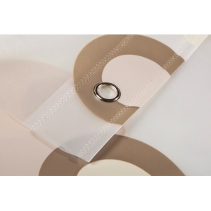 Perdea de baie PEVA 180x200 cm Coffee Circles - Img 2