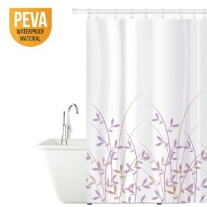 Perdea de duș Tatkraft Immanuel Olive, antibacteriană, impermeabilă, 180 x 180 cm