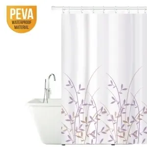 Perdea de duș Tatkraft Immanuel Olive, antibacteriană, impermeabilă, 180 x 180 cm