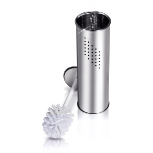 Perie WC cu suport din oțel inoxidabil, Ø 10 cm, H 38 cm - Img 2