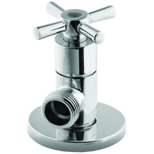 Robinet colțar cu cartuș ceramic 1/2"x3/8" pentru apă caldă Virgo Red Optima Rida