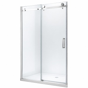 Ușă de nișă Optima Majest Door 120 cm, sticlă securizată 8 mm, profil cromat, ușă culisantă, Nano Easy Clean