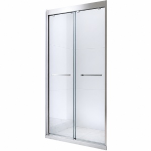 Ușă de nișă Optima Primadonna 120 cm, sticlă securizată 8 mm, profil cromat, ușă culisantă, Nano Easy Clean