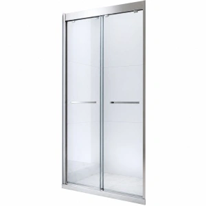 Ușă de nișă Optima Primadonna 120 cm, sticlă securizată 8 mm, profil cromat, ușă culisantă, Nano Easy Clean