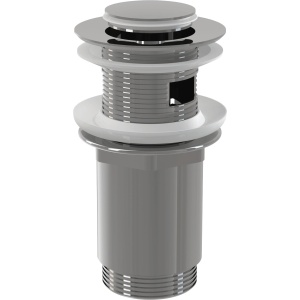 Ventil lavoar CLICK/CLACK 5/4", metalic cu preaplin, dop mic A391