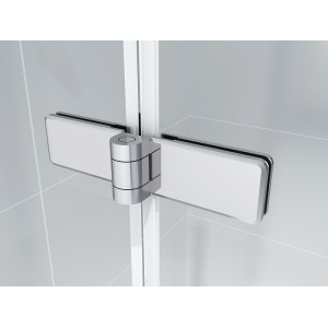 Cabină de duș Optima Party 90x90 cm, sticlă securizată 6 mm, profil cromat, deschidere batantă 90°, Nano Easy Clean - Img 5