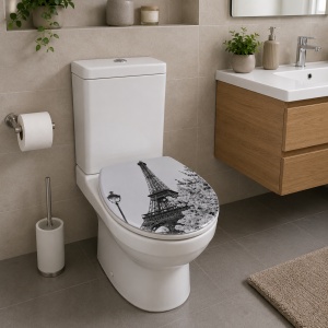 Capac WC Optima Dream Alb, Duroplast, Soft Close, Universal - Img 2