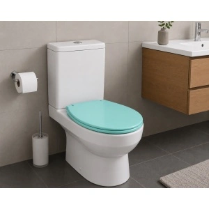 Capac WC universal Optima Plus Calypso Green, polipropilenă, 44 x 37,5 cm - Img 3