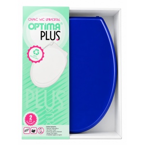 Capac WC Universal Optima Plus Electric Blue, Polipropilenă, 44 x 37,5 cm - Img 4