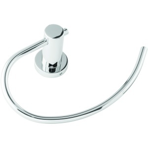 Suport prosop eliptic Optima Aida, cromat, montaj pe perete, 19x13 cm