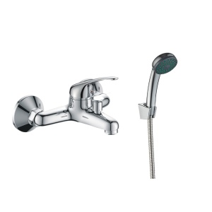 Baterie cadă-duș Optima Moka S cu accesorii – cartuș ceramic XA1101 35 mm, set duș inclus