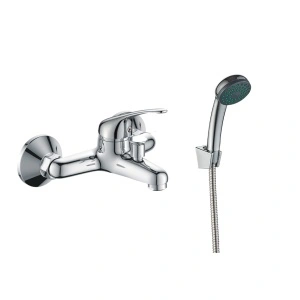 Baterie cadă-duș Optima Moka S cu accesorii – cartuș ceramic XA1101 35 mm, set duș inclus
