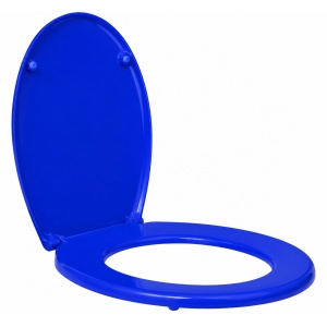 Capac WC Universal Optima Plus Electric Blue, Polipropilenă, 44 x 37,5 cm