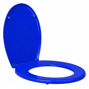 Capac WC Universal Optima Plus Electric Blue, Polipropilenă, 44 x 37,5 cm