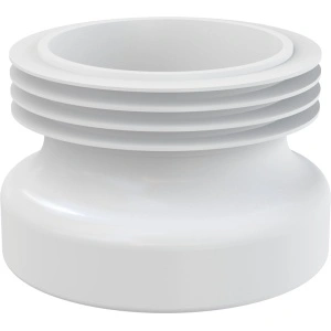 Manșon pentru vas WC pe pardoseală, dreaptă, 90–110 mm, lungime 100 mm, PVC, alb A99