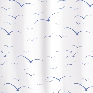 Perdea de duș antibacteriană Tatkraft Seagull, impermeabilă, 180 x 180 cm - Img 2