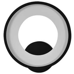 Aplică LED 8W negru 3CCT Lunus Beatrice