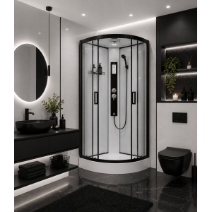 Cabina de dus cu hidromasa,j 90x90cm, Optima Ceres - Img 2