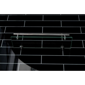 Cabină de duș Optima Ceres Silver, 90x90x215cm, semirotundă, interior negru - Img 6