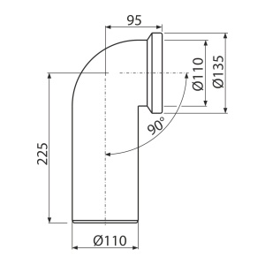Cot WC – conector 90° A90-90 - Img 2