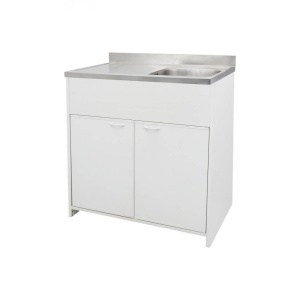 Mască chiuvetă inox Crina Alb 80X50 - Img 2